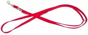 Leash for dog barry king Classic adjustable, red, XS-S, 16 mm width, 2 m length