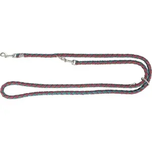Leash for dogs Trixie adjustable cord 2.00 m × 18 mm, size L–XL, burgundy/teal