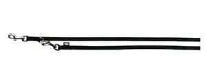 Leash Trixie TRIXIE 20101 2 m Black Nylon tape 1 cm for dogs and cats