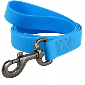 Leash Collar WAU DOG Waterproof 2.0 cm x 305 cm PVC Blue