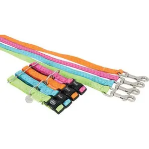 Leash ZOLUX Smycz Mac Leather 25 mm × 1.2 m, turquoise