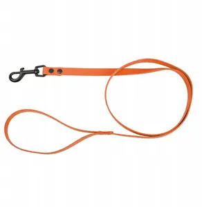 Leash for dog by barry king, durable rubber, orange, 16 mm x 1.2 m