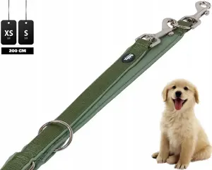 Leash Nobby Classic Preno adjustable S, olive, 200 cm length, 15/20 mm width