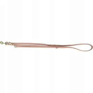 Leash Trixie Pure adjustable leather leash for dog, pink, size S–M 2 m × 15 mm