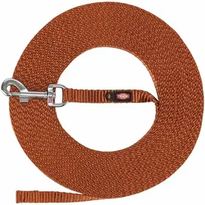 Trixie tracking lead TX-198060 for dog and cat, 5 m length, 1 cm strap, orange