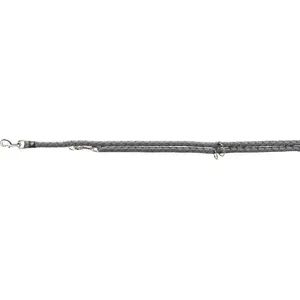 Adjustable dog leash Trixie Cavo, graphite, L–XL 2.00 m × 18 mm
