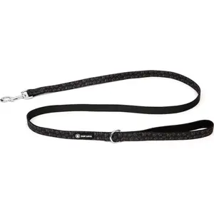 Dog collar Paw Paw Love - Line (Medium) — black, medium size