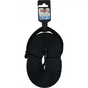 Leash ZOLUX long tape for dog 10 m 20 mm black