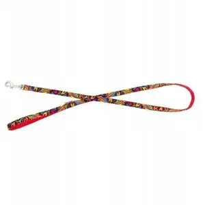 Dog leash Pets Collection Picasso pattern, red, polypropylene tape 16mm x 120cm