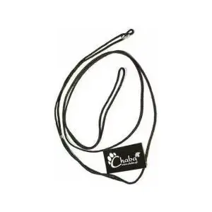 Pet collar Chaba RINGÓWKA 8mm black — 8 mm width, adjustable ring-style fastening