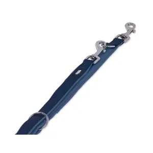 Double Dog Lead Nobby 80530-06 — 2 m Blue Nylon, 3.5 cm Width