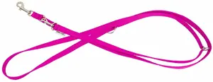 Adjustable dog leash Pets Collection Classic, pink, XS-S, 16 mm width, 2 m length