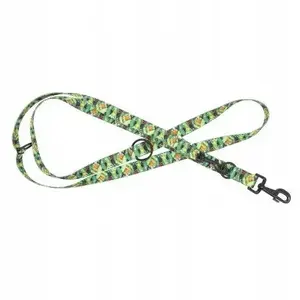 Adjustable dog leash Alizoo Tropical tape 16 mm width, 220 cm length