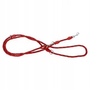 Leash barry king Rope reflective dog leash 120 cm x 10 mm blue