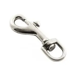 Pet leash Chaba KARABIŃCZYK-12 — metal carabiner clip, short lead for small animals