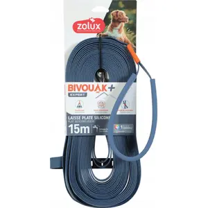 Leash ZOLUX Bivouak 15 m blue — retractable dog leash, 15-meter length