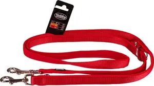 Adjustable Nobby Classic Preno leash M-L red 200 cm length, 20–25 mm width