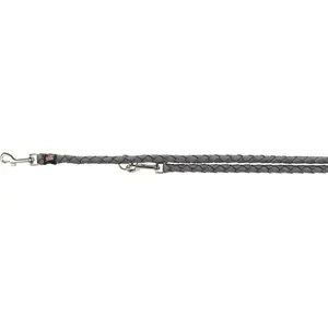 Leash Trixie Cavo adjustable dog leash, graphite, size S–M 2.00 m × 12 mm