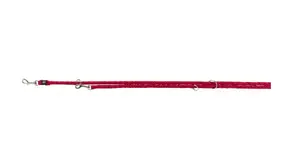 Adjustable dog leash Trixie Cavo, 2 m length, red, standard lead
