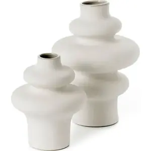 Ceramic plant pot set Olsen Home Snoet Waza — 2 pieces, indoor decorative planters