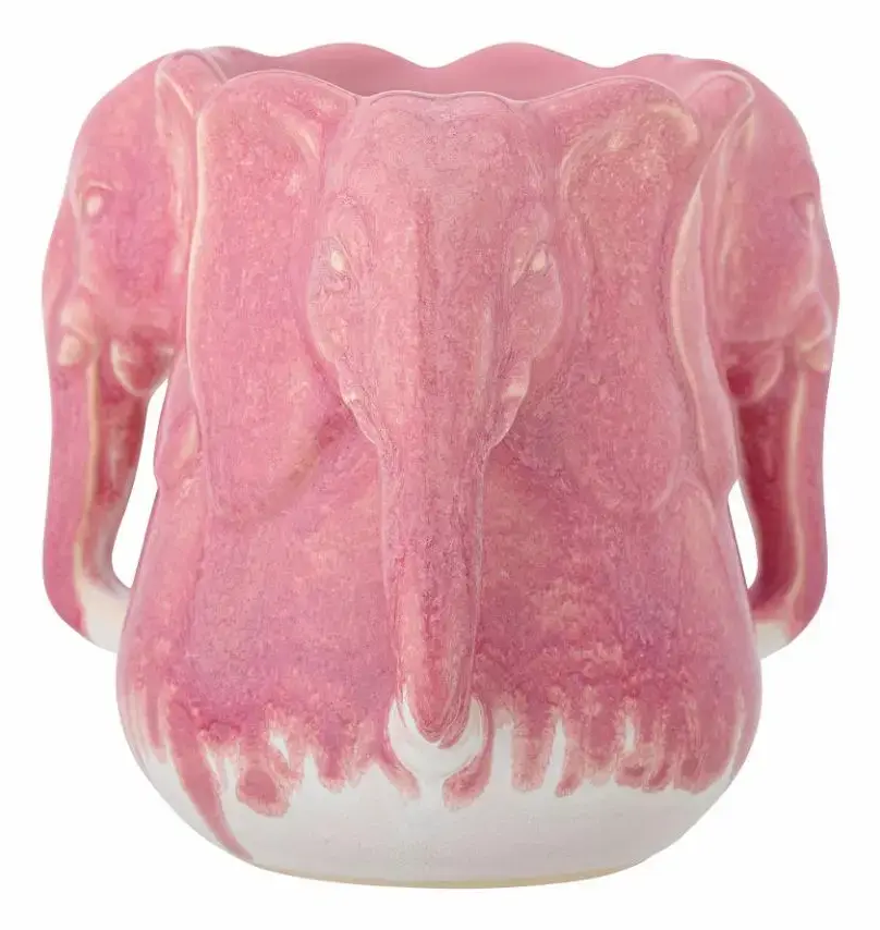Vase Bloomingville Pontus Stoneware Pink Photo 2