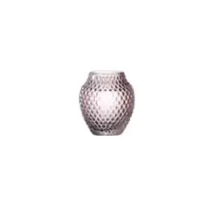 Vase LEONARDO Poesia urn-shaped glass pink, H110×W100×D100 mm
