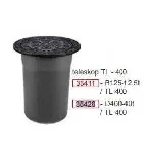 MAGNAPLAST telescopic sewer cover frame TELESKOP TL D400-40T for RWK 425 (MPN 35426)