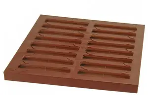UN inspection chamber cover 300×300 mm PVC A15 brown
