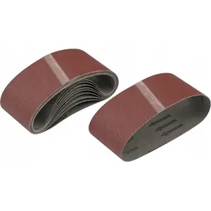 Abrasive sanding belts 64 x 356 mm 80 grit, pack of 10 — 14 Degrees East