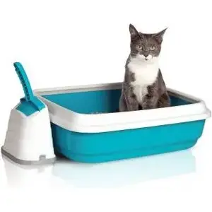 Desktop computer IMAC model IM-814941, turquoise dual-handle design