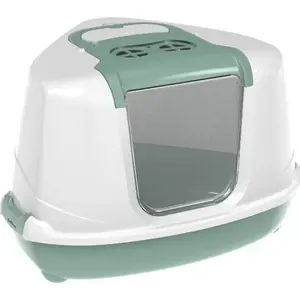Corner Cat Litter Box Yarro International Flip Classic, 55.7×45×39 cm, green