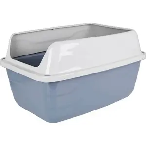 Kaķu tuale GEORPLAST Sonic XL 56×40×30,5 cm, pelēki‑balts