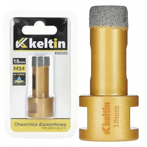 Dimanta korona flīzēm Keltin 18 mm M14, 100 mm