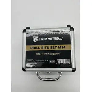 Drill Bit Set, INDIAN PROFESSIONAL IP7732 — Diamond Core Bits M14: 6, 8, 10, 12, 35, 68 mm (Dry Drilling)