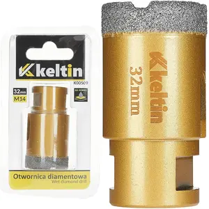 Алмазная коронка для керамогранита 32 мм M14 Keltin