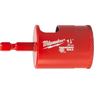 Diamond Crown Hex 32 mm drill bit, MILWAUKEE – diamond core bit for masonry and concrete