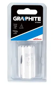 Hole Saw GRAPHITE 57H906, single piece, 40 g