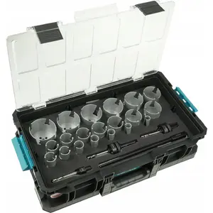 Hole Saw Set Dedra TCT 20–83 mm, model N0303G06, carrying case
