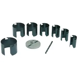 Hole Saw Set MEGA 26–63 mm, 25 mm arbor, 7 pieces (model 26401)