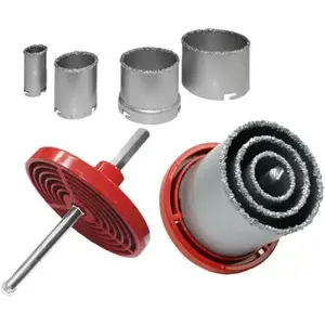 Hole saw set AWTools AW40510 — tungsten carbide 33–83 mm, 6 pieces