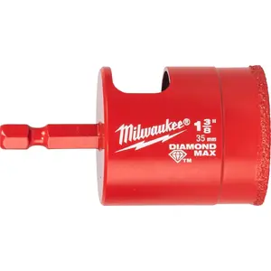 Diamond Crown HEX 35 mm core drill bit by MILWAUKEE