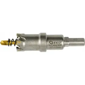 Metāla urbjmaize GEKO G39683, cieta sakausējuma 22 mm ar titāna urbjgalviņu, 100 gab.