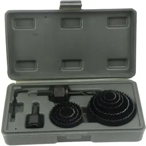 Hole saw set HITACHI G30001 — wood hole saws 19–64 mm, 11 pieces