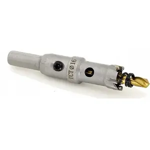 Hole saw for metal GEKO G39680 — 16 mm carbide-tipped with titanium pilot drill, pack of 100