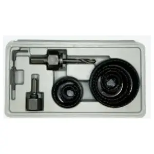 Hole saw set Silver 11-piece for wood, model 10341, assorted diameters