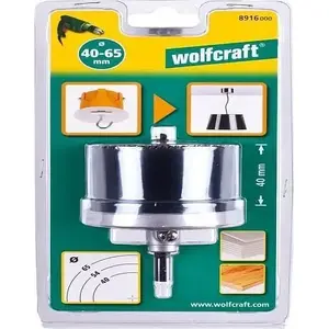 Roktura zāģu komplekts Wolfcraft OTWORNICA STANDARD 40, 45, 65 mm (1 gab.)