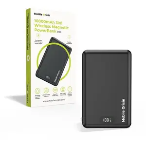 Portable power bank MOBILE ORIGIN PB8 10000mAh 3in1 wireless magnetic powerbank