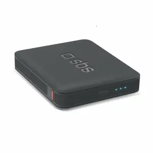 Power bank SBS Mobile 5000 mAh LiPo, 10 W output, 2.1 A, black
