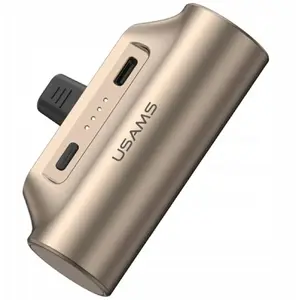 Power bank usams PB79 Mini Tail Plug 3000mAh Portable USB-C beige