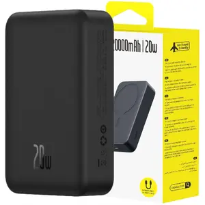 Magnetic Ultra-Mini Power Bank 20W 20000mAh — No name E0027U, black